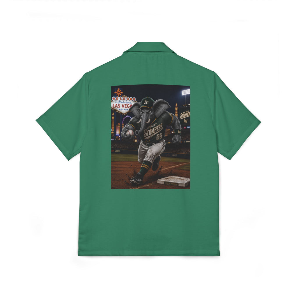 Sin City Stompers Men's Camp Shirt — Front Logo / Back Art