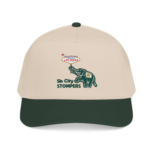 Elephant Vegas Sign Baseball Cap. Color options