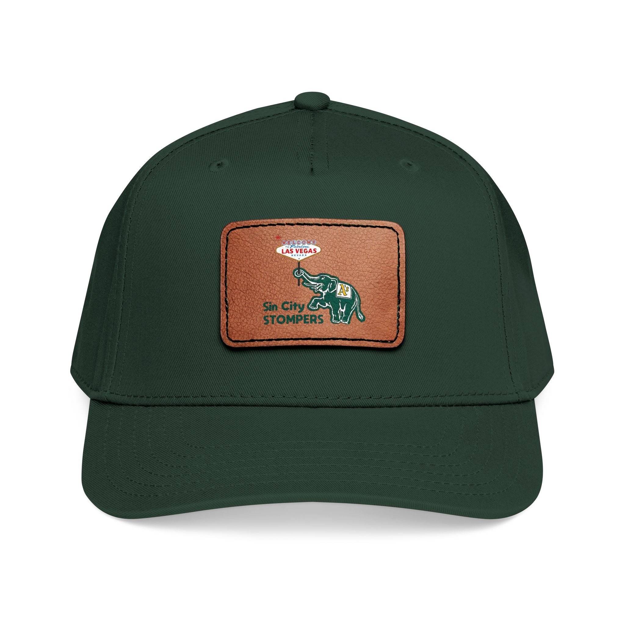 Leather Patch Baseball Cap —  Stompers. Several color options