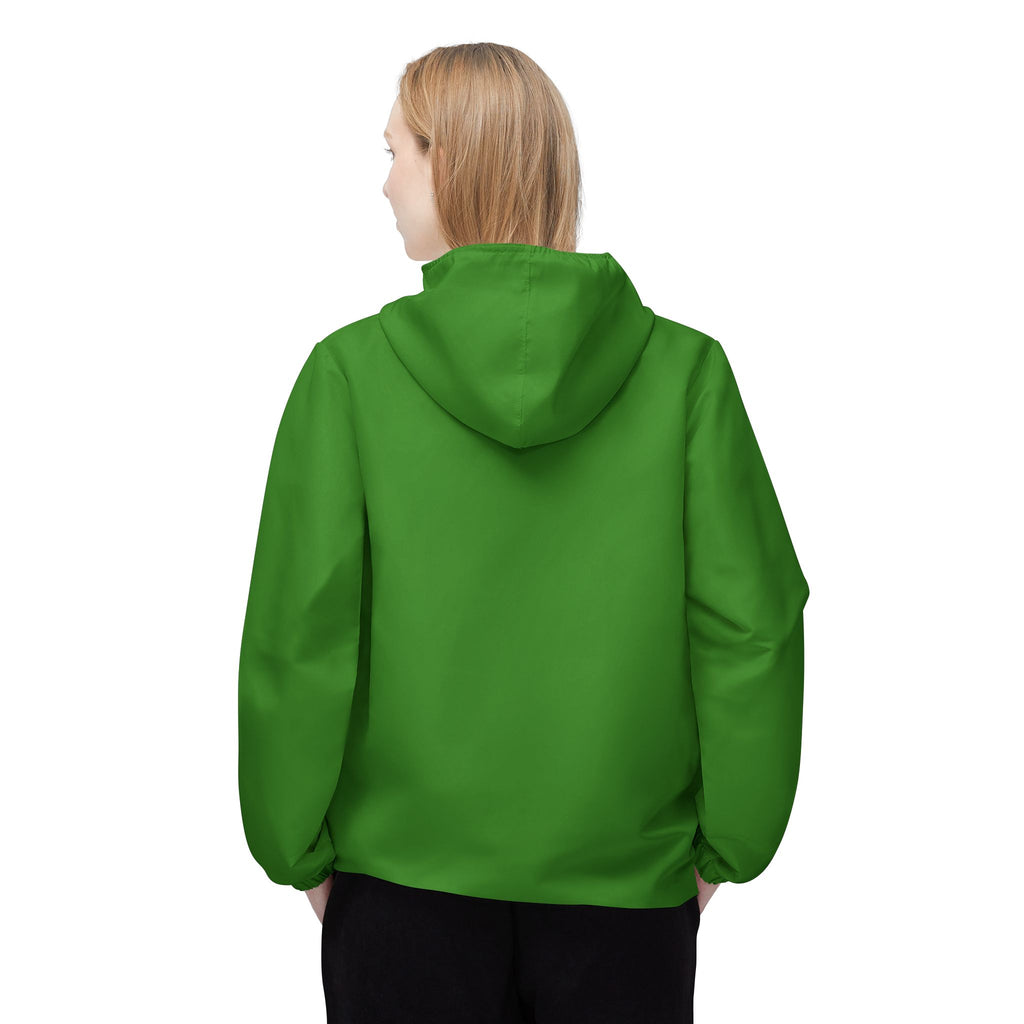 Sin City Stompers Green Hooded Windbreaker - Lightweight All-Weather Shell