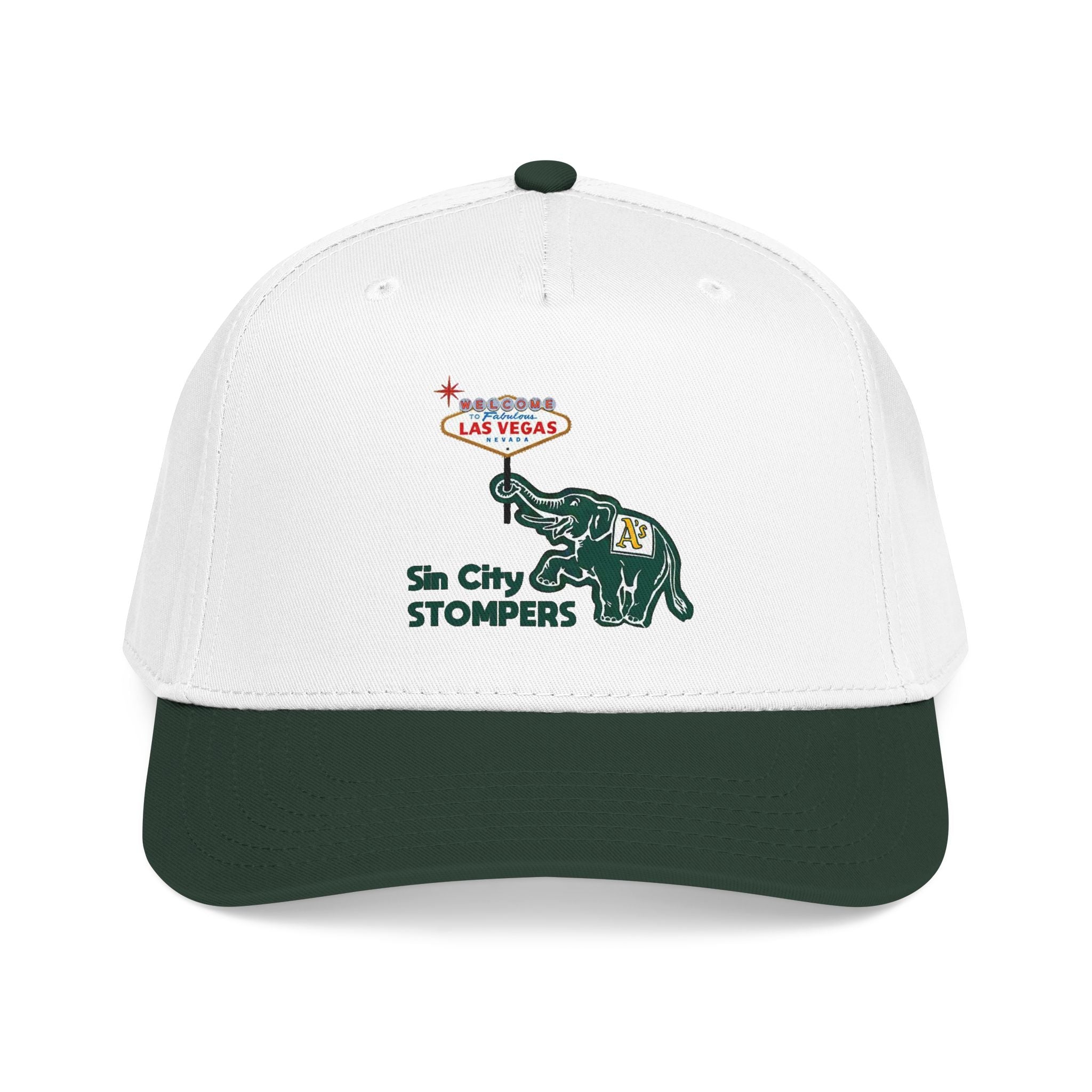 Elephant Vegas Sign Baseball Cap. Color options