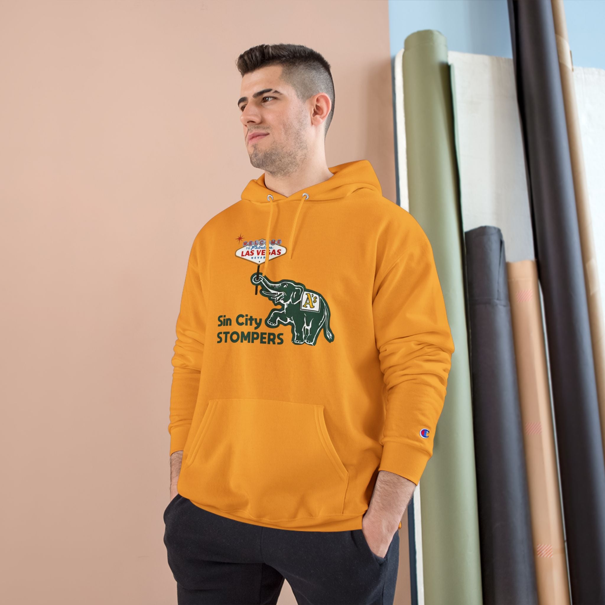 Sin City Stompers Hoodie by Champion — Las Vegas Elephant Vintage Sports Crewneck