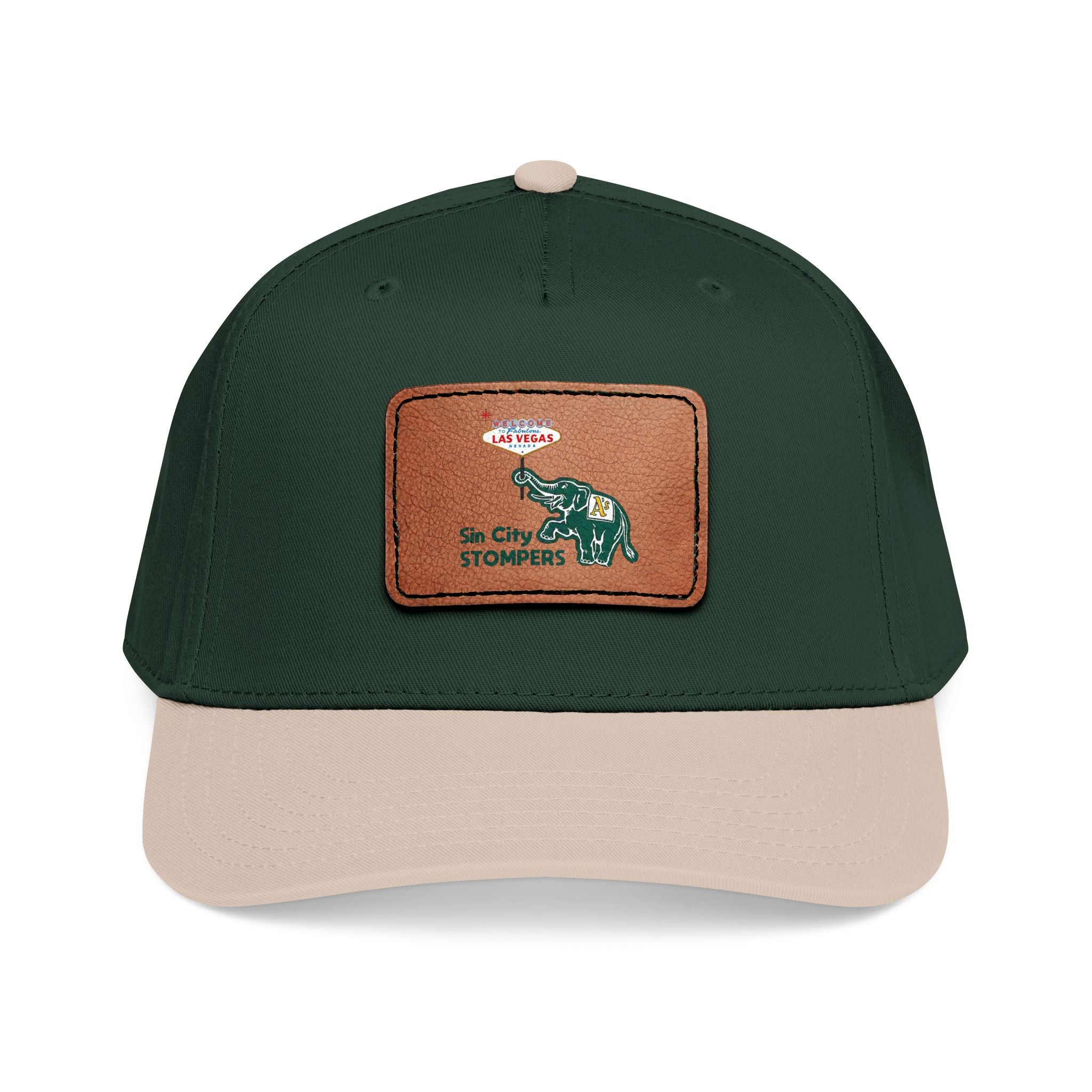 Leather Patch Baseball Cap —  Stompers. Several color options
