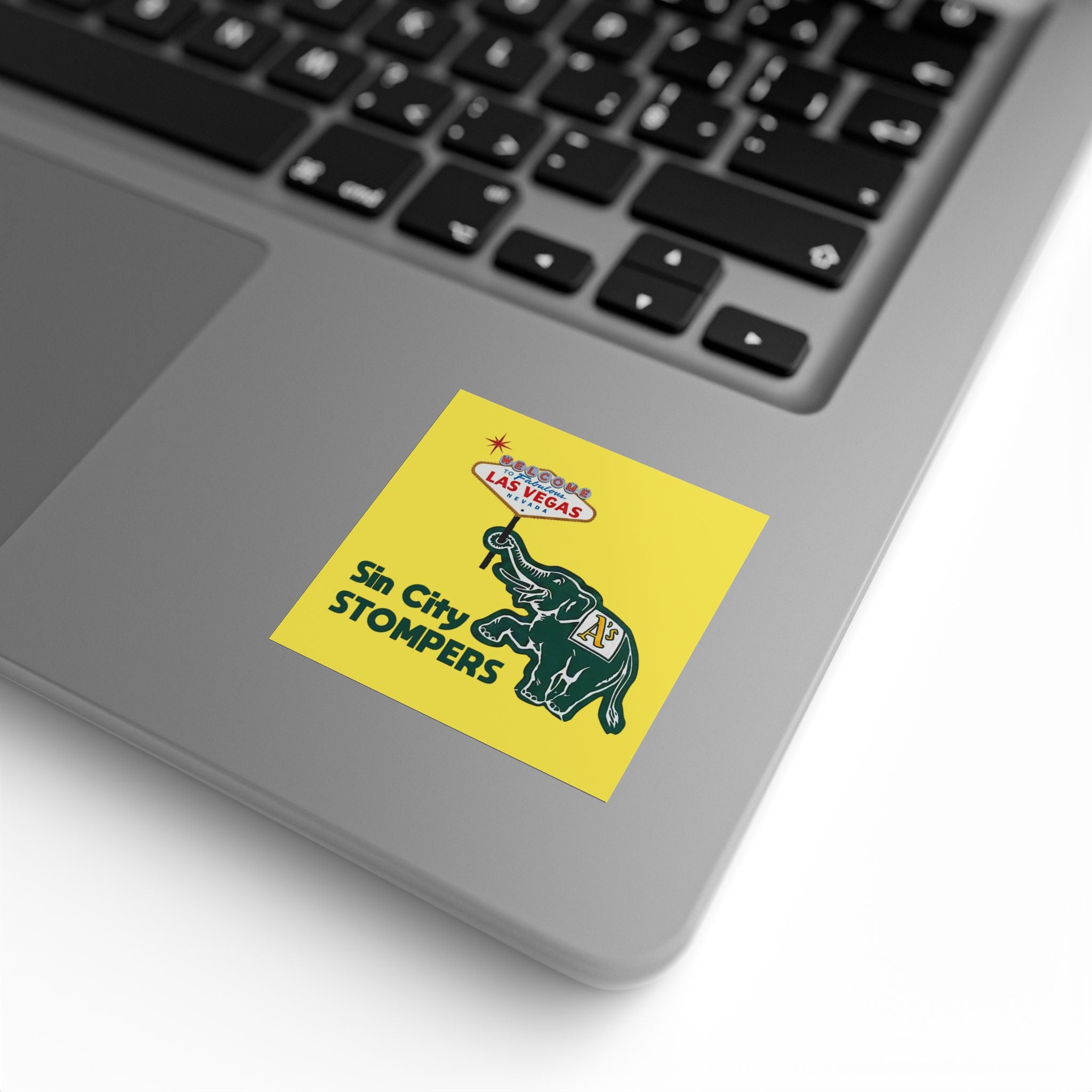 Square Sticker Roll — "Sin City Stompers" Las Vegas Elephant Label