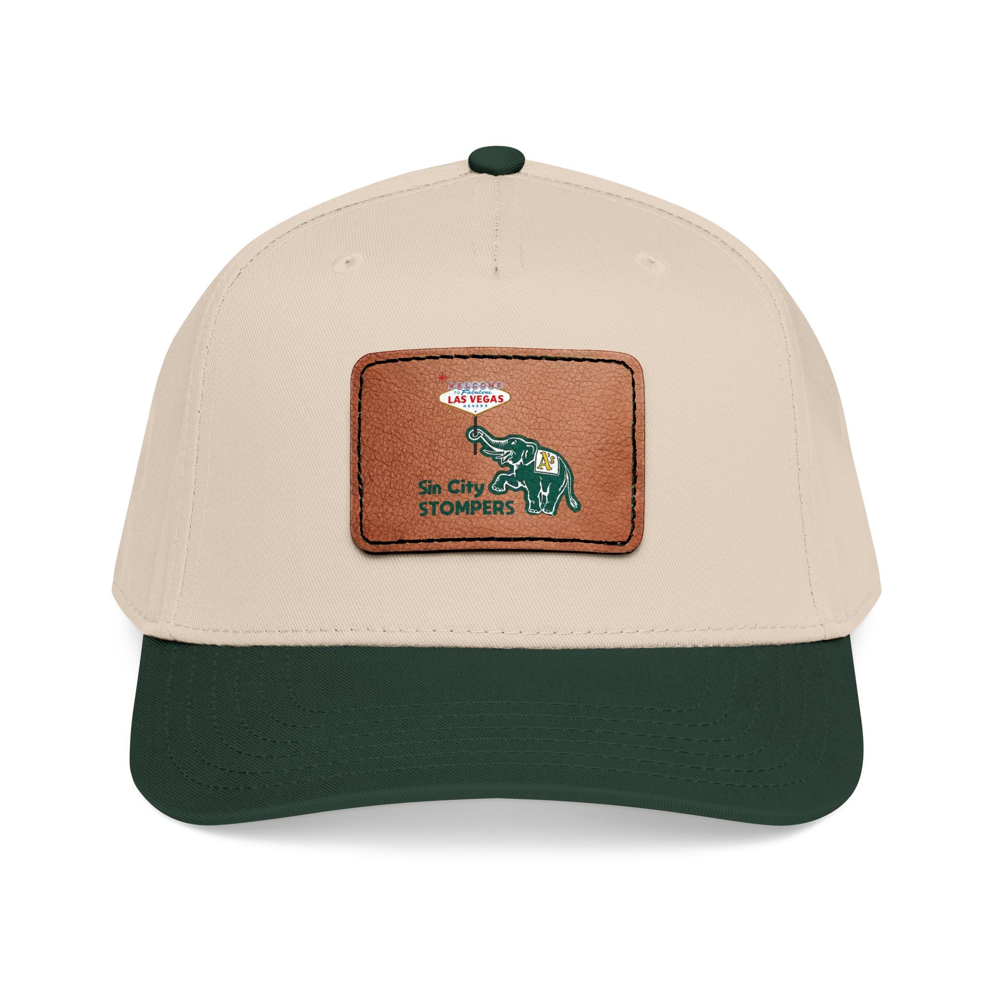 Leather Patch Baseball Cap —  Stompers. Several color options