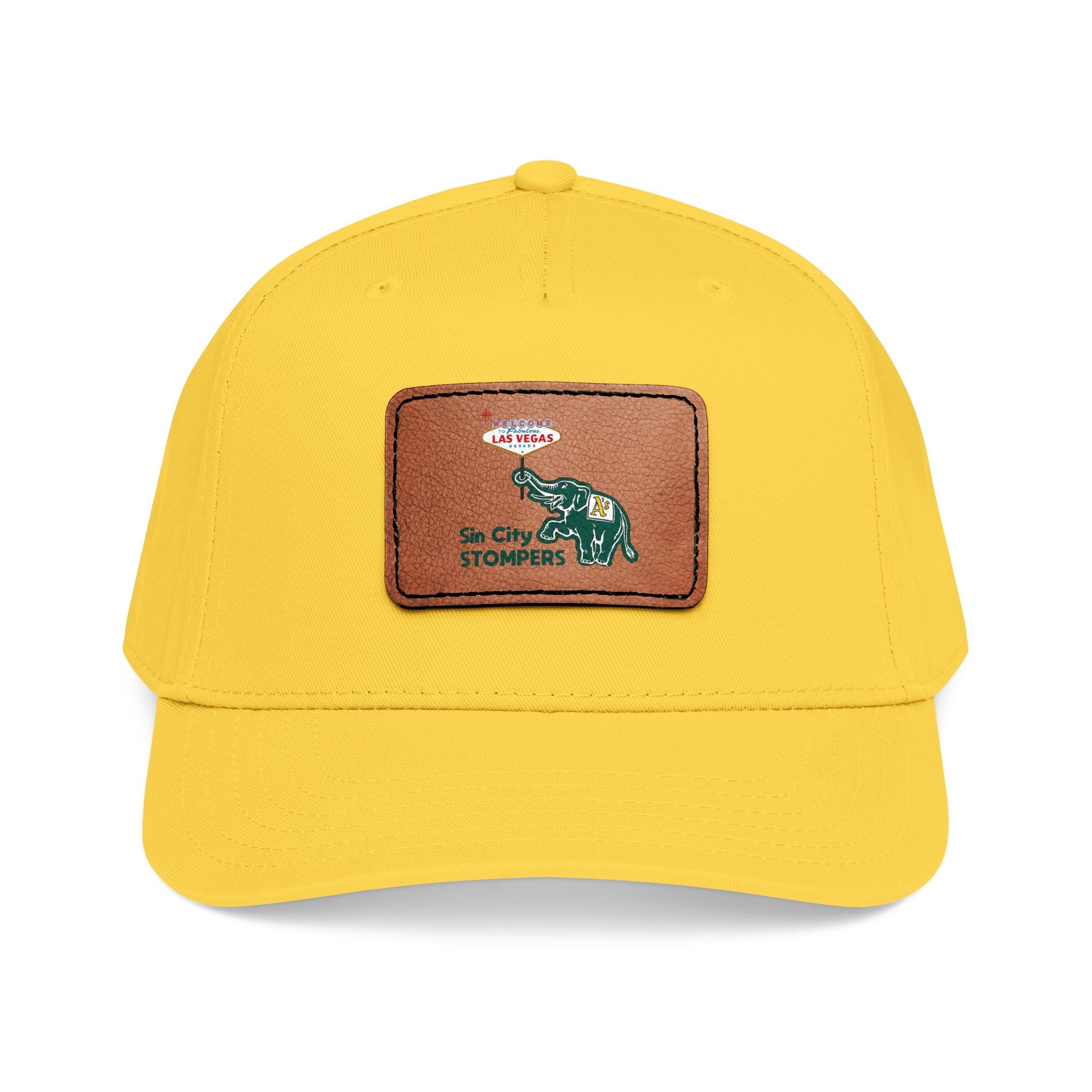 Leather Patch Baseball Cap —  Stompers. Several color options