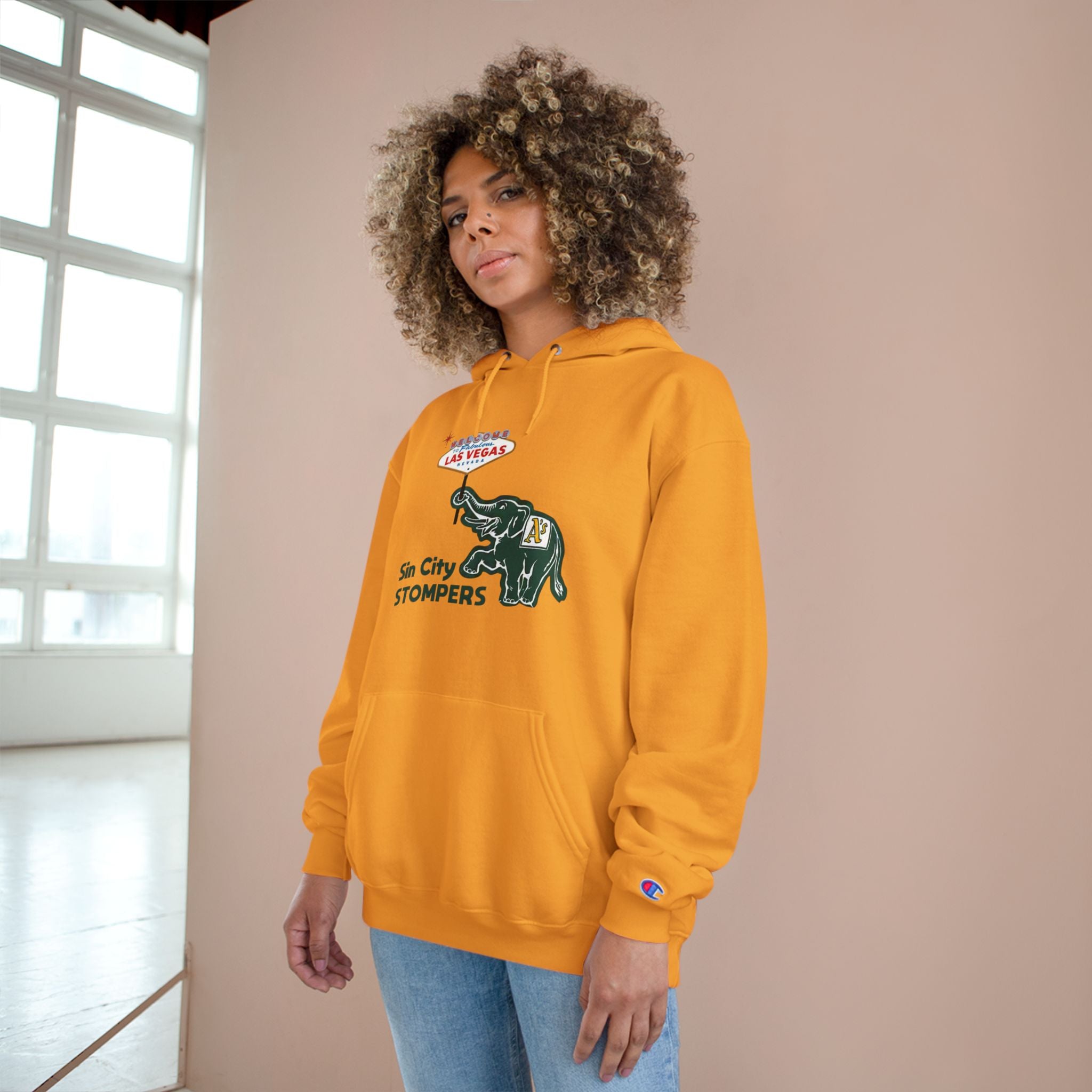 Sin City Stompers Hoodie by Champion — Las Vegas Elephant Vintage Sports Crewneck