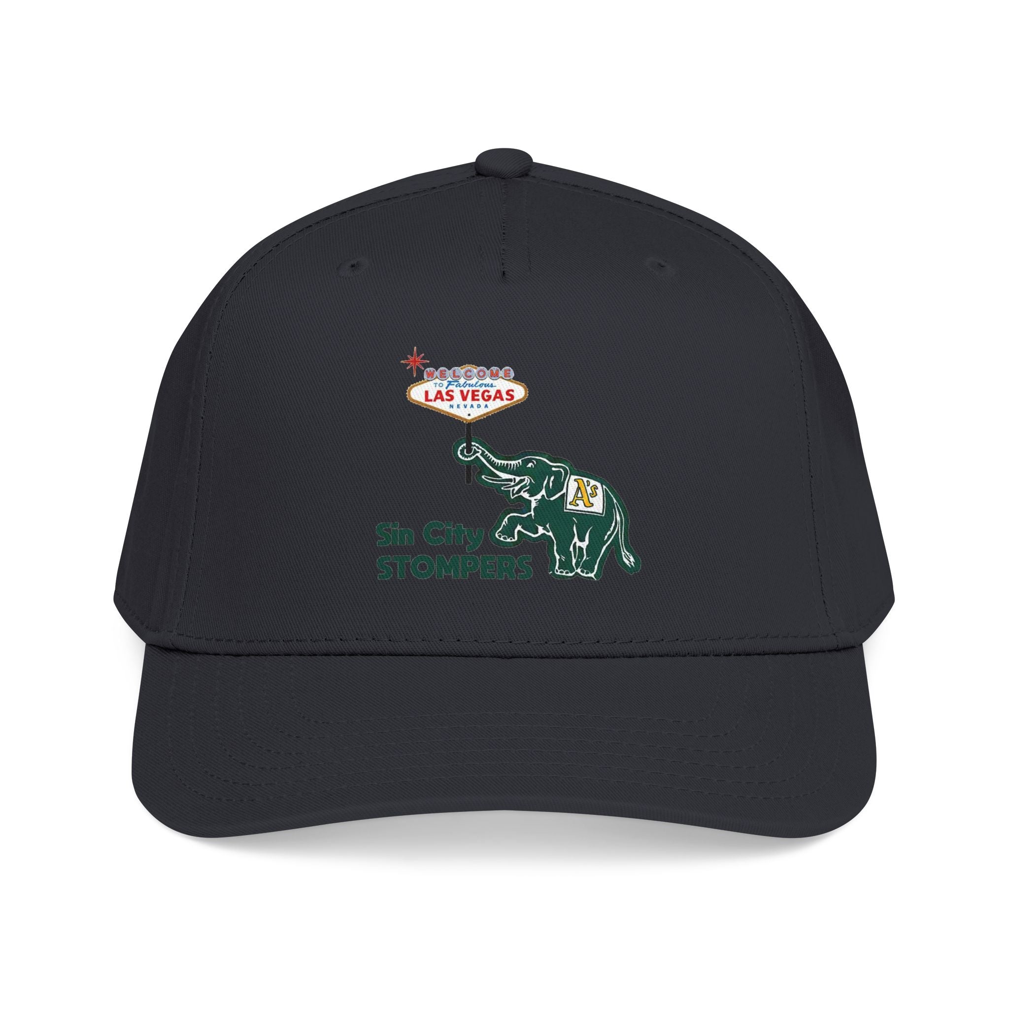Elephant Vegas Sign Baseball Cap. Color options