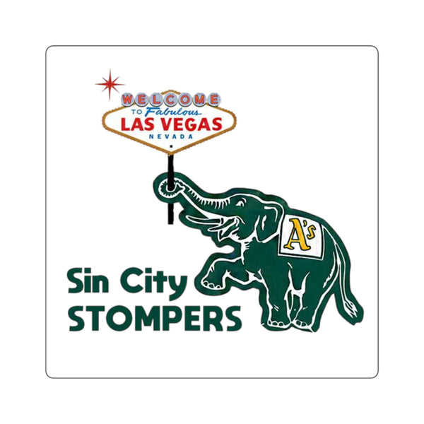 Sin City Stompers Las Vegas Elephant Square Sticker