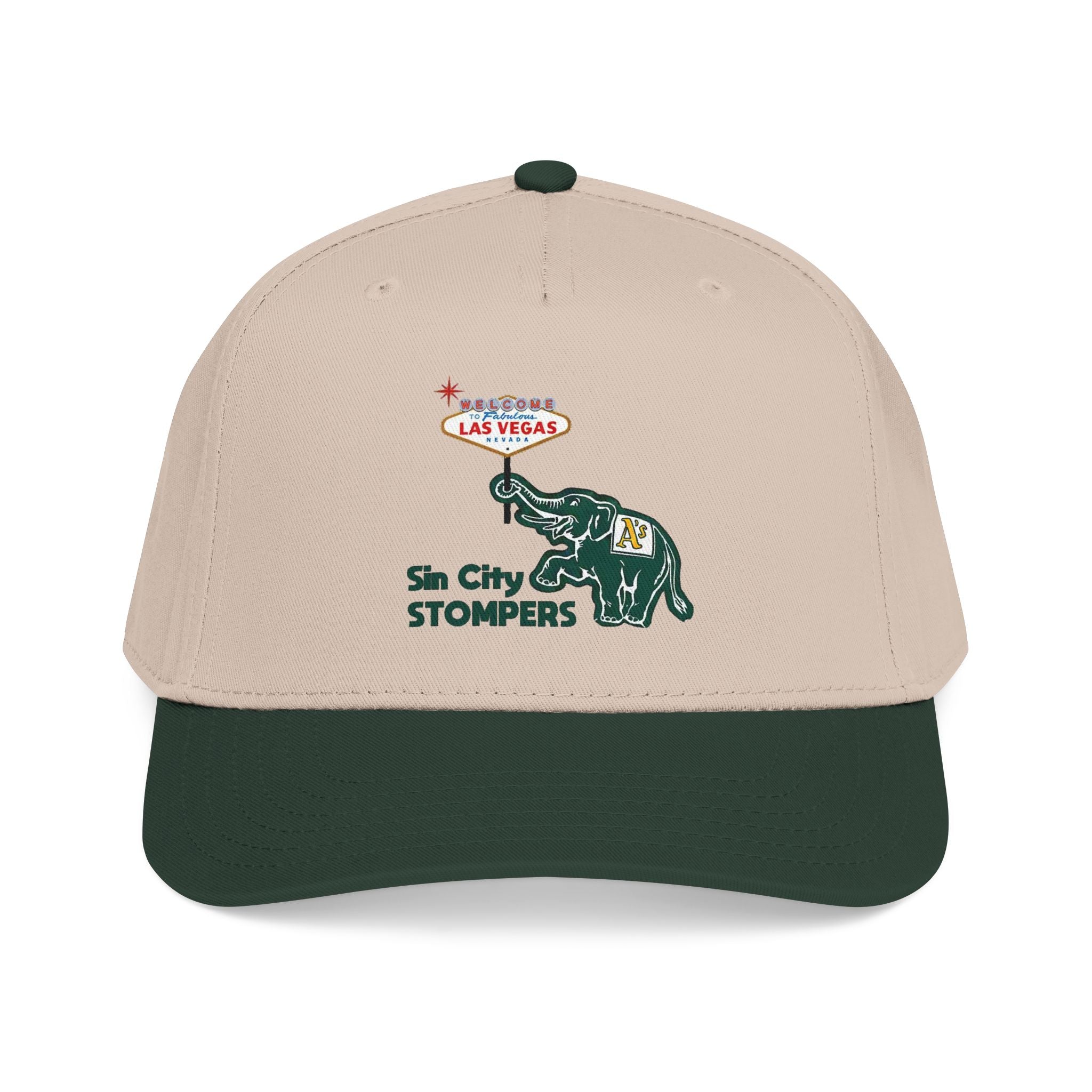 Elephant Vegas Sign Baseball Cap. Color options