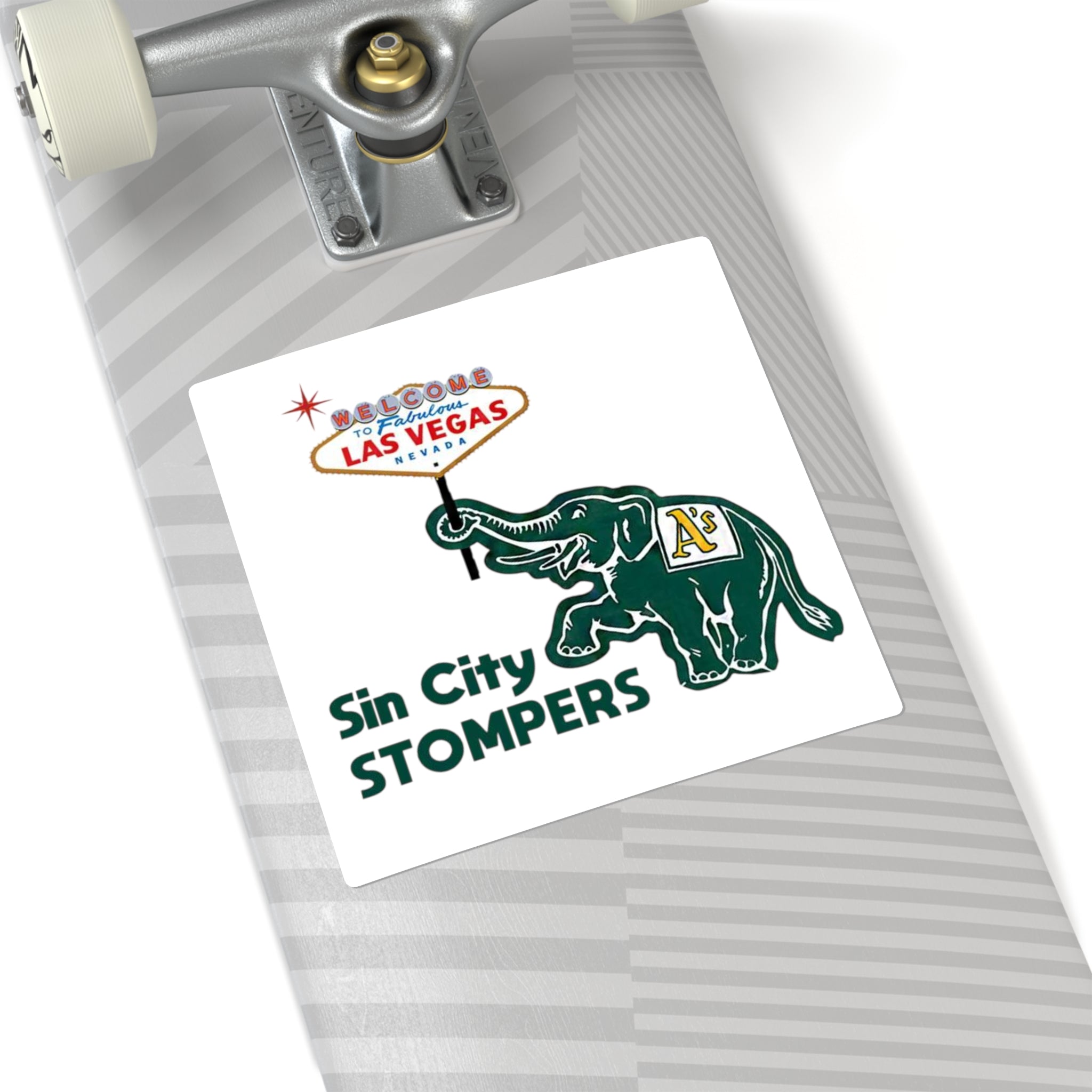 Sin City Stompers Las Vegas Elephant Square Sticker