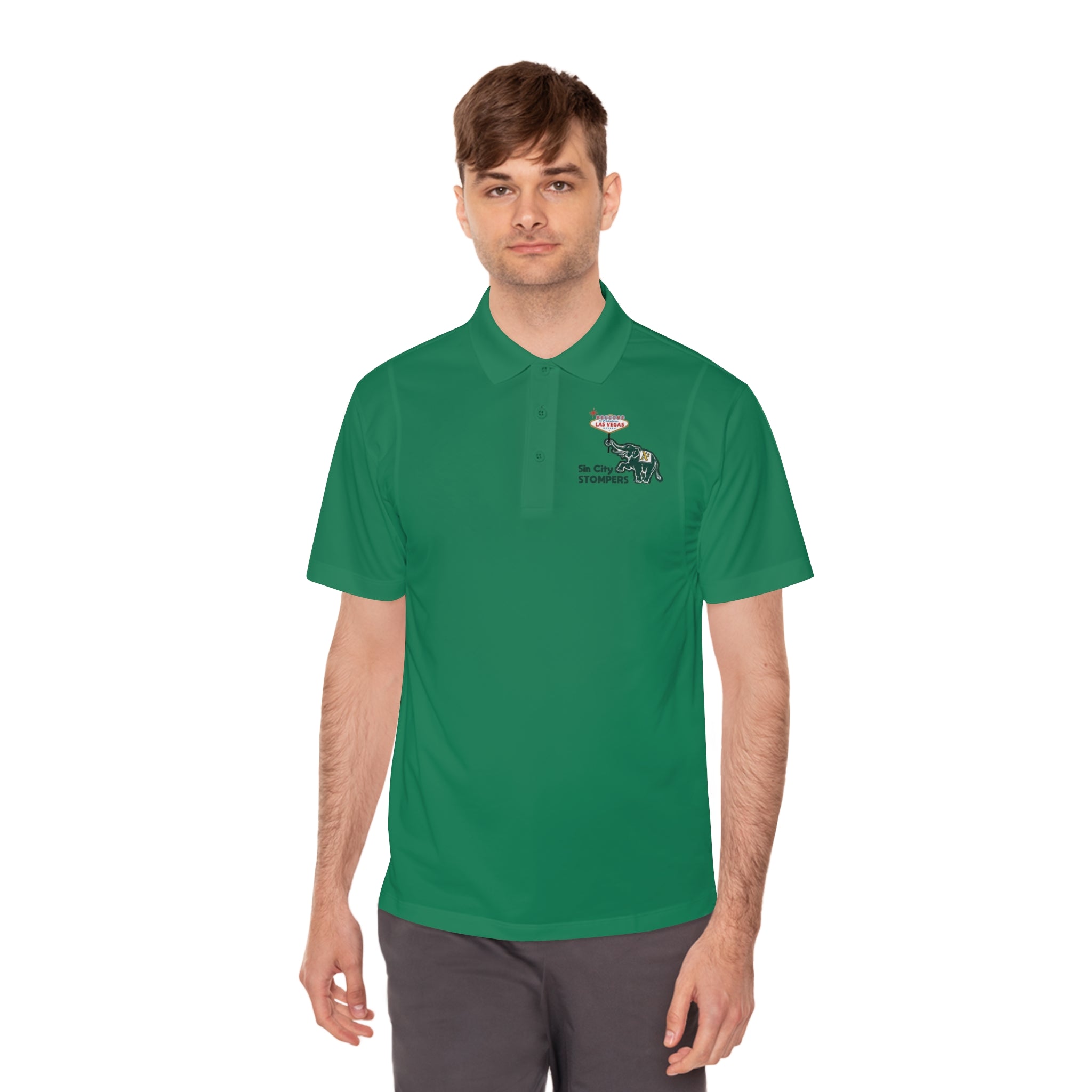 Sin City Stompers Polo Shirt. Color options