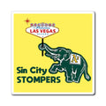 Sin City Stompers Las Vegas Elephant Magnet Gold
