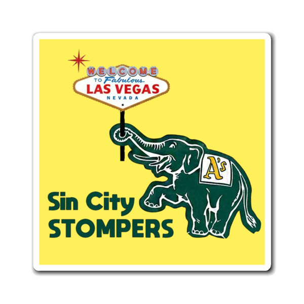 Sin City Stompers Las Vegas Elephant Magnet Gold