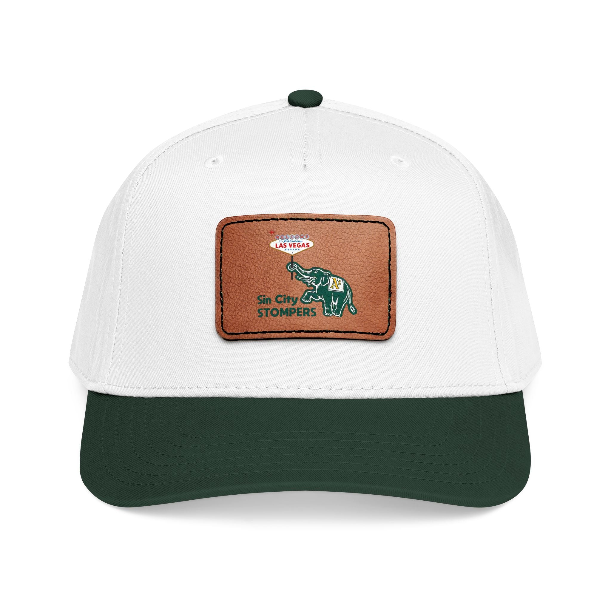 Leather Patch Baseball Cap —  Stompers. Several color options