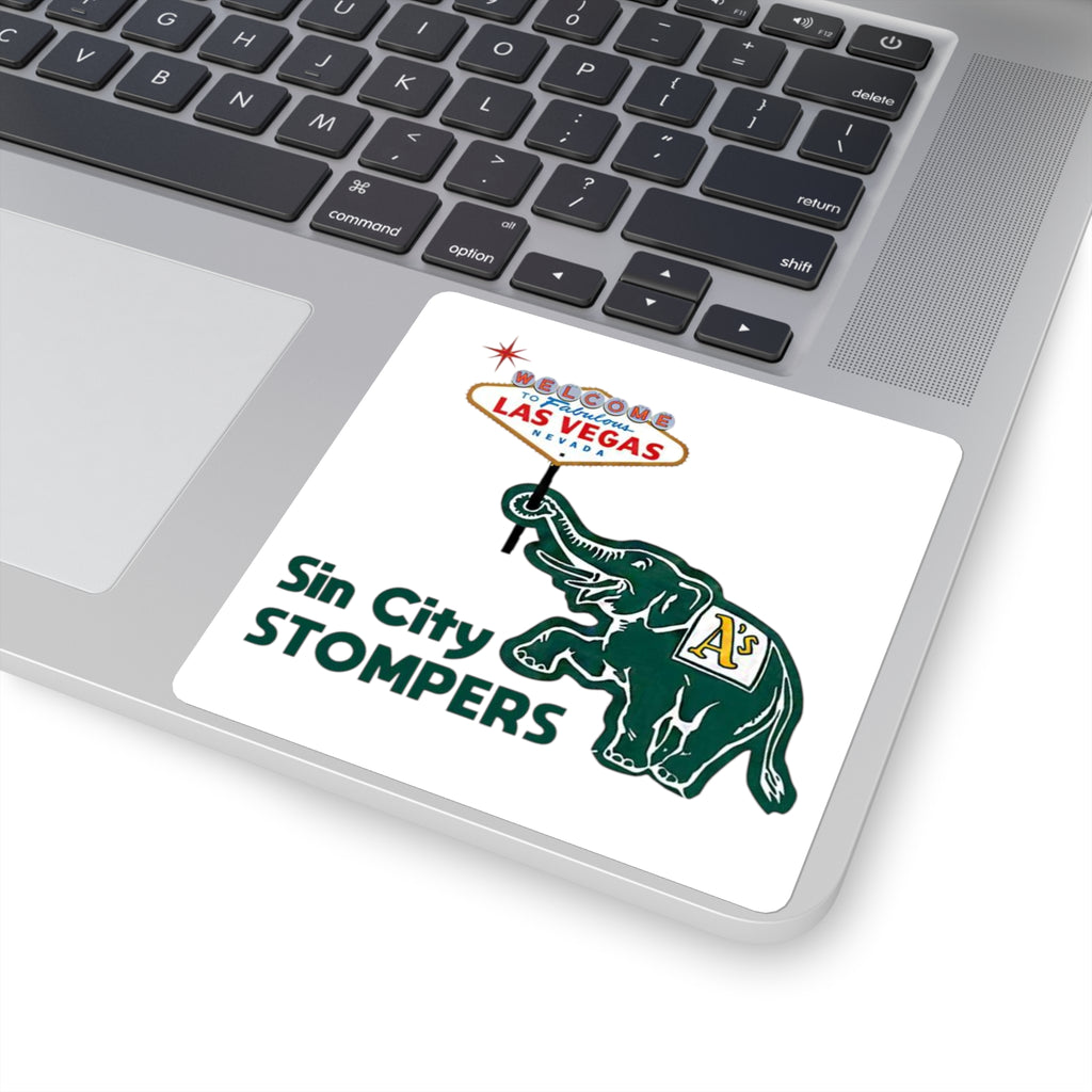 Sin City Stompers Las Vegas Elephant Square Sticker