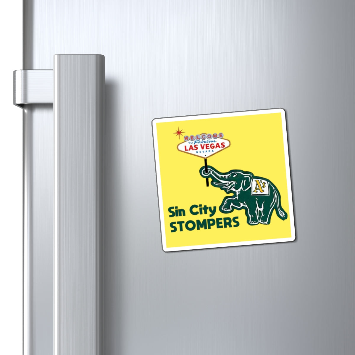 Sin City Stompers Las Vegas Elephant Magnet Gold