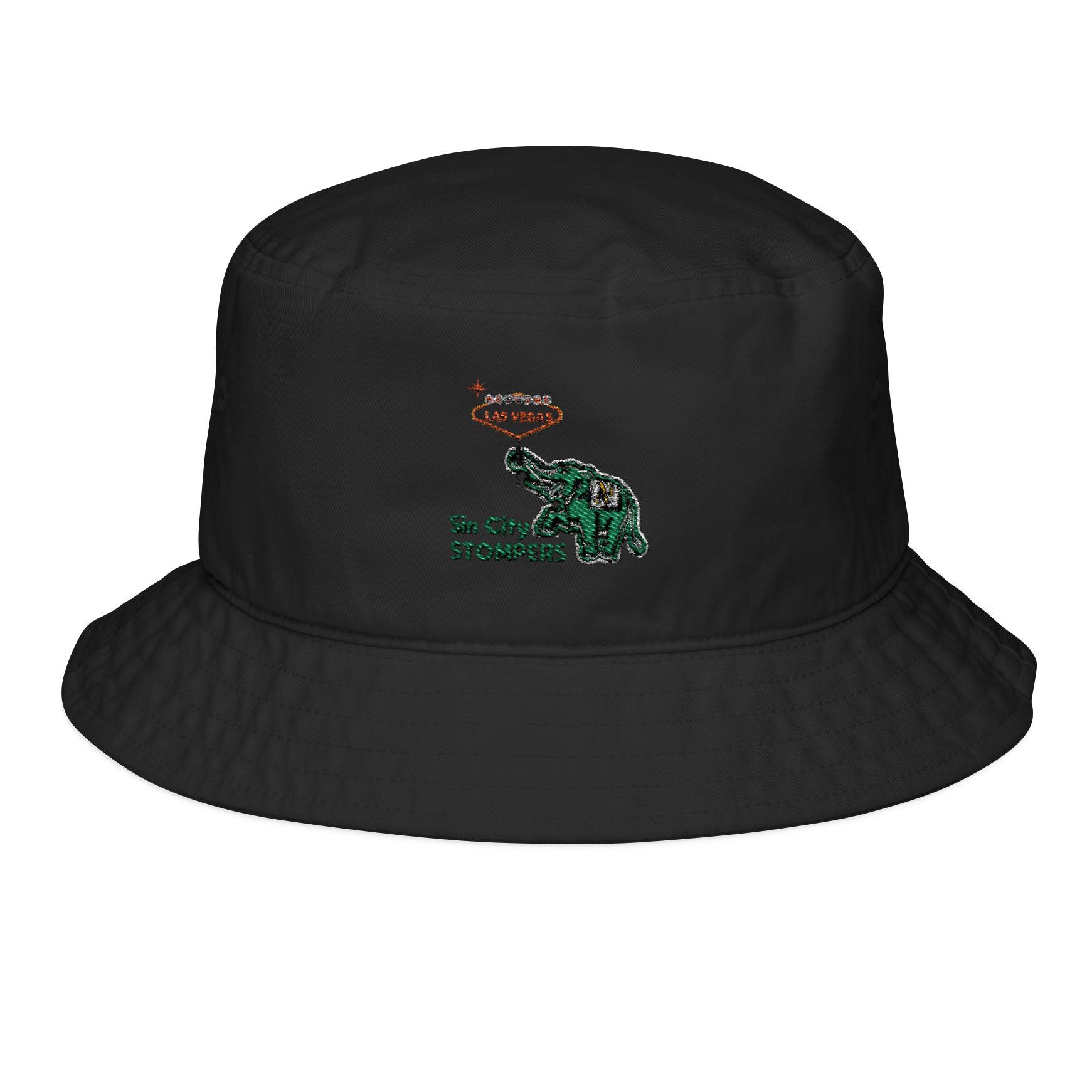 Embroidered Sin City Stompers Casual Sun Cap. Color options