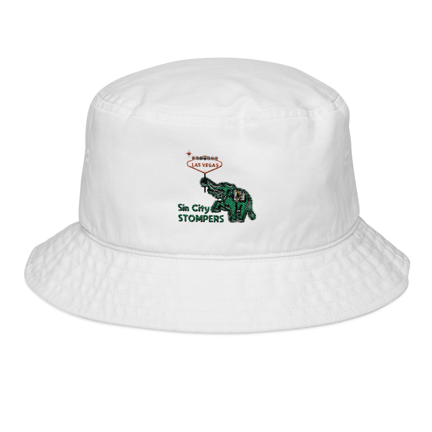 Embroidered Sin City Stompers Casual Sun Cap. Color options
