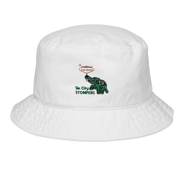 Embroidered Sin City Stompers Casual Sun Cap. Color options