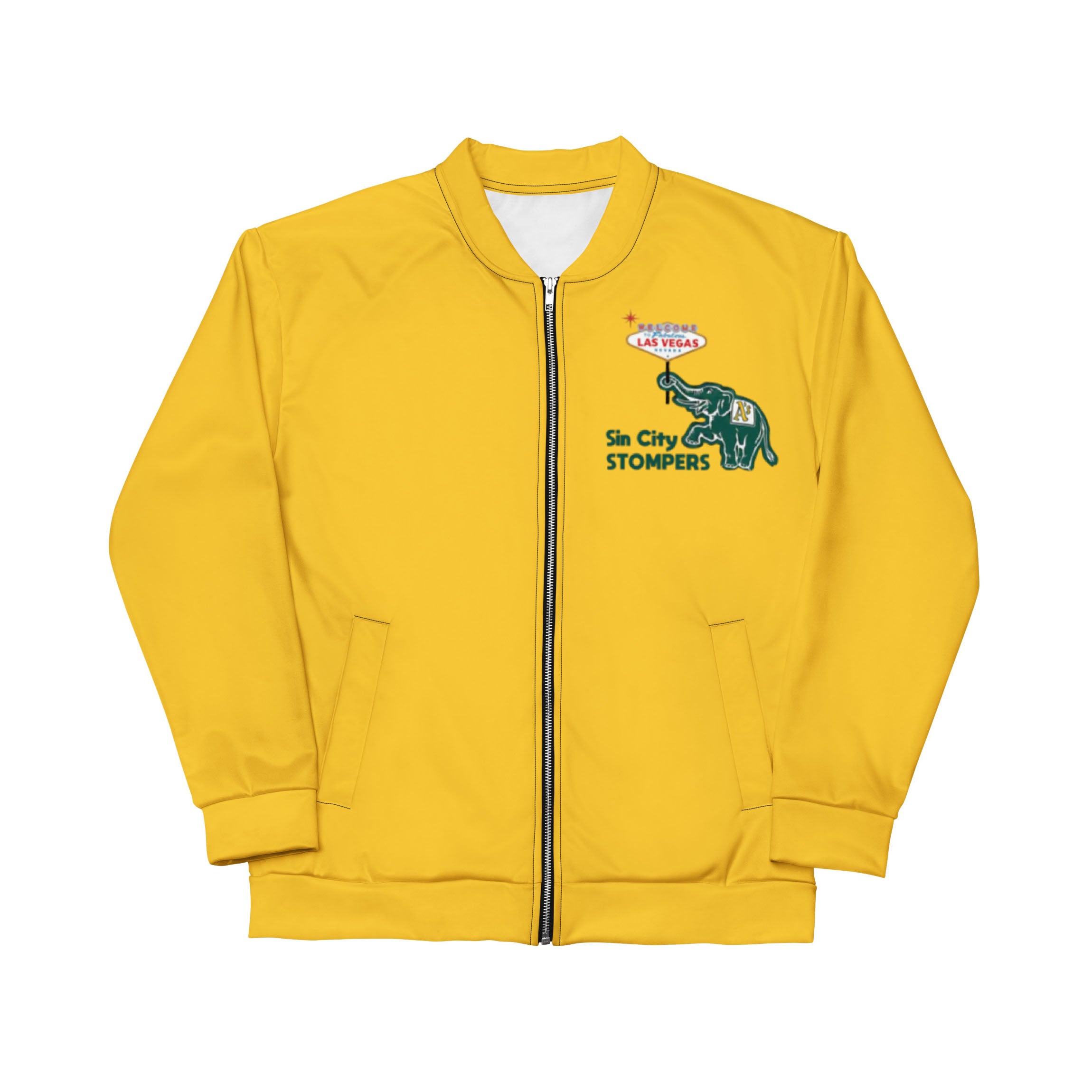 Unisex Stompers Bomber Jacket - Gold